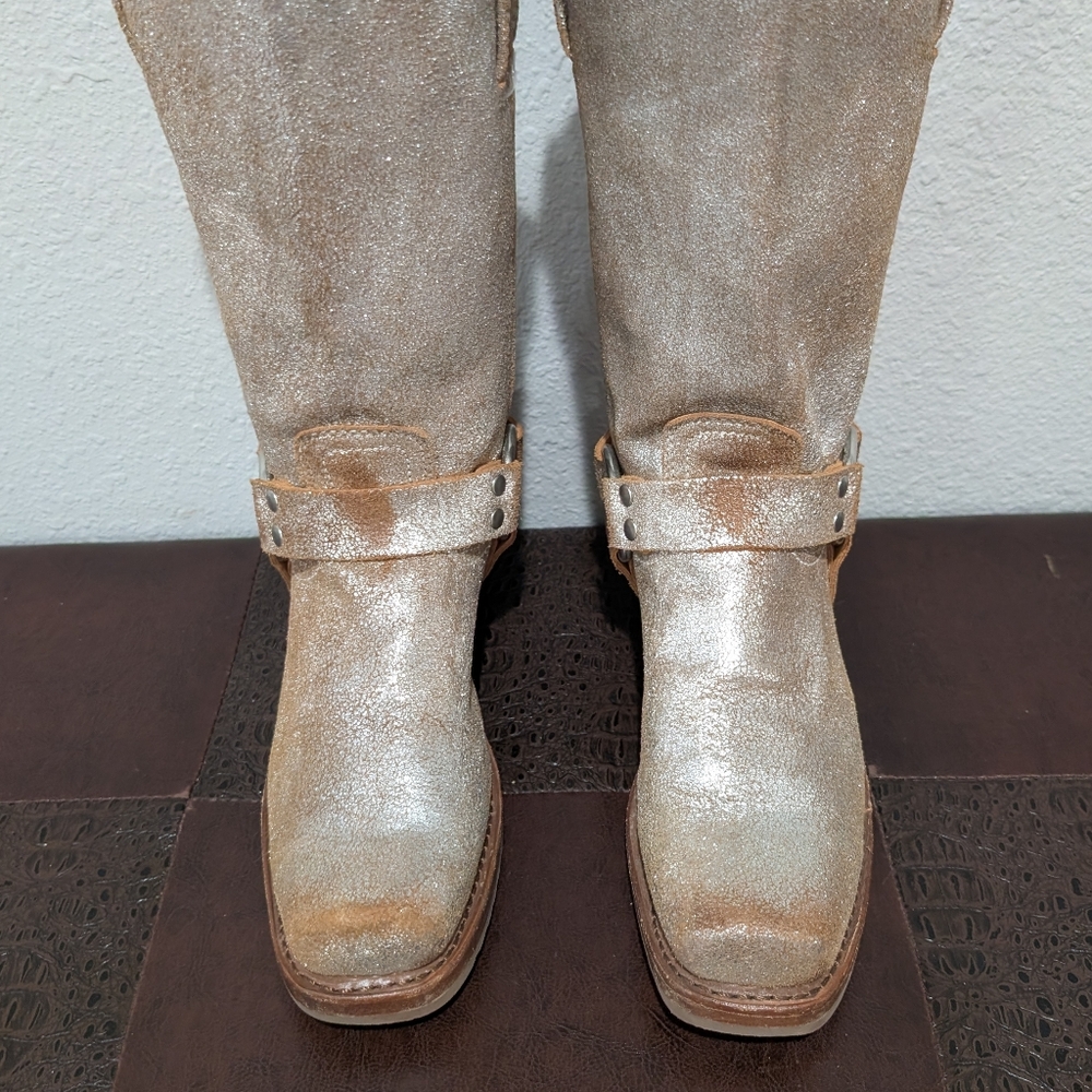 Frye Metallic Harness Boot 12R Size 8.5 - Picture 4 of 15
